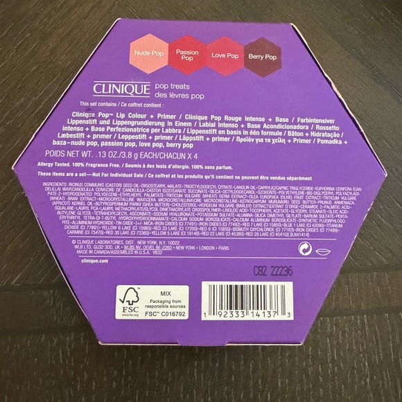Clinique Pop Treats Lipstick + Primer Set New in Box Authentic $85 value - Picture 3 of 5